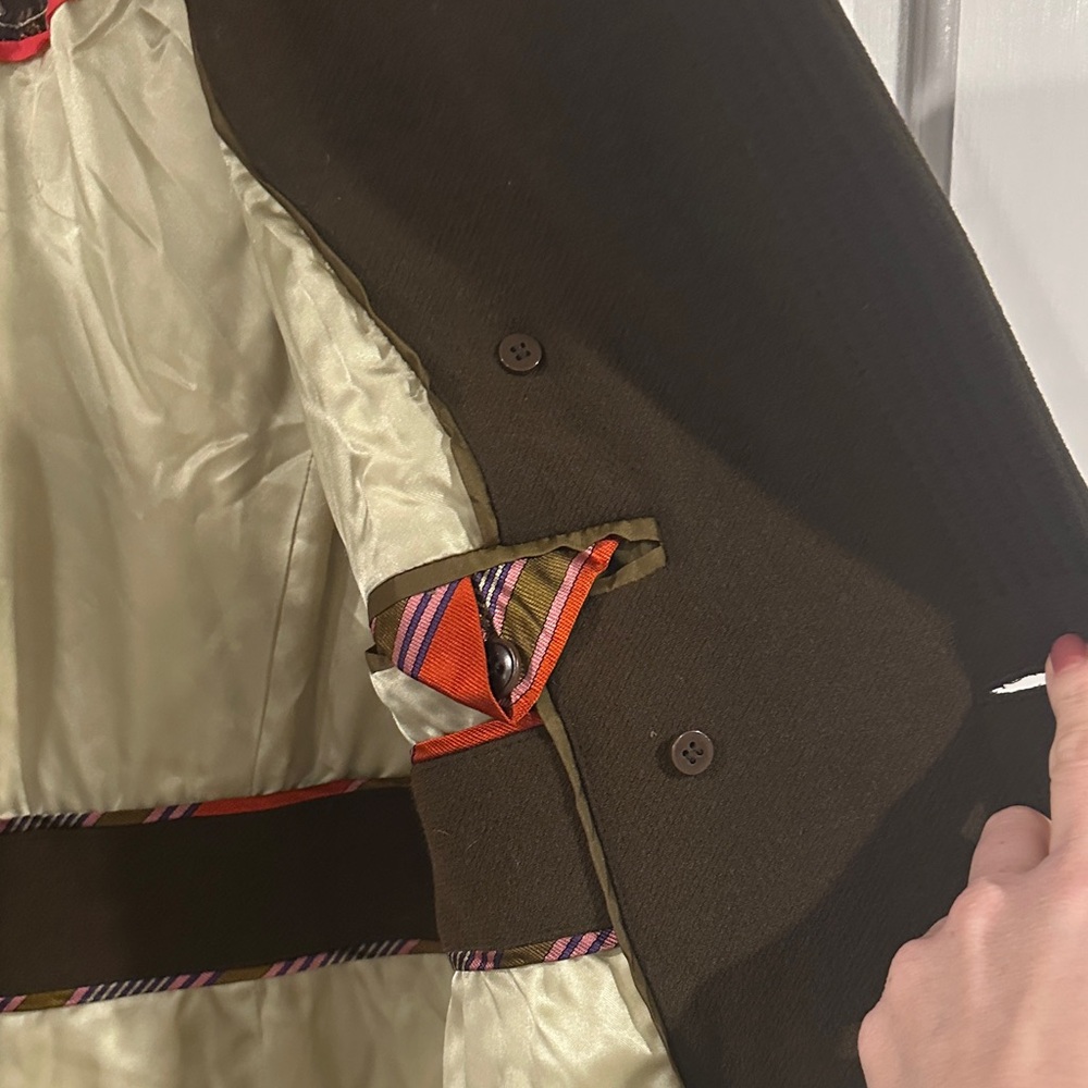 J. Crew Dark Brown Trench Coat - Picture 2 of 6